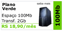 Hospedagem - Plano Verde 100MB.