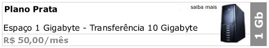 Hospedagem - Plano Prata 1GB.
